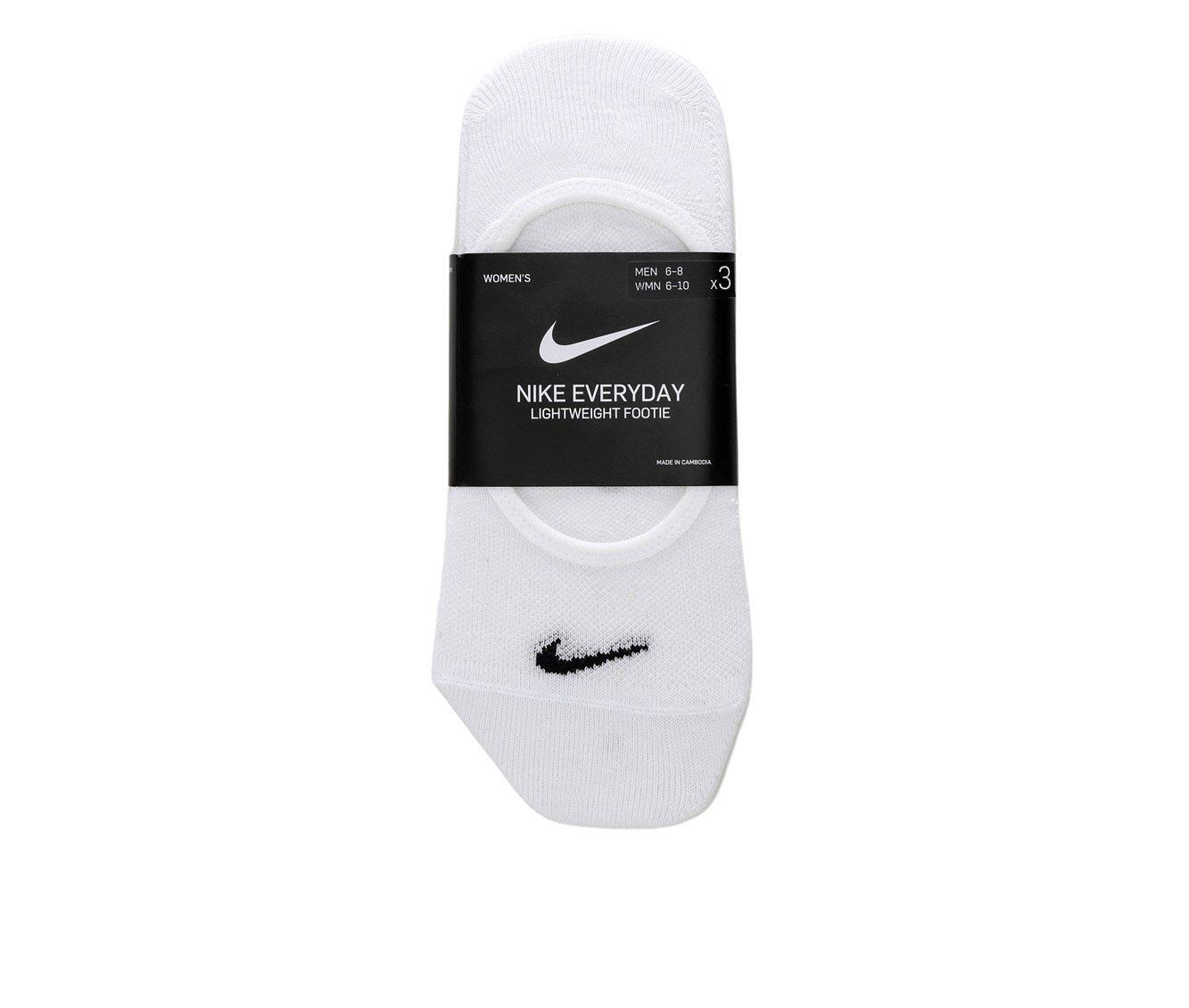 Nike 3 Pair Everyday Lightweight Footie Socks