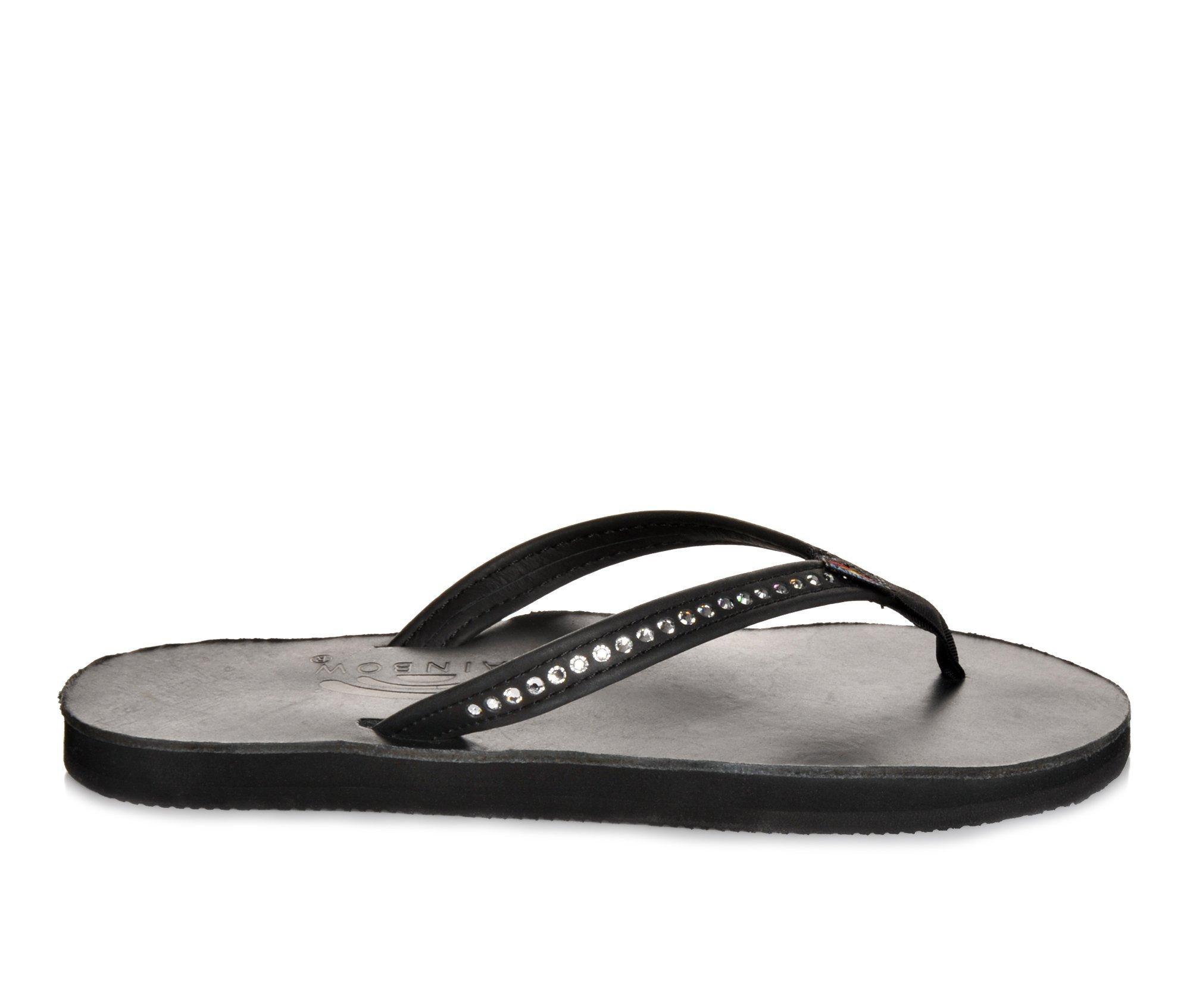 Swarovski crystal best sale rainbow sandals