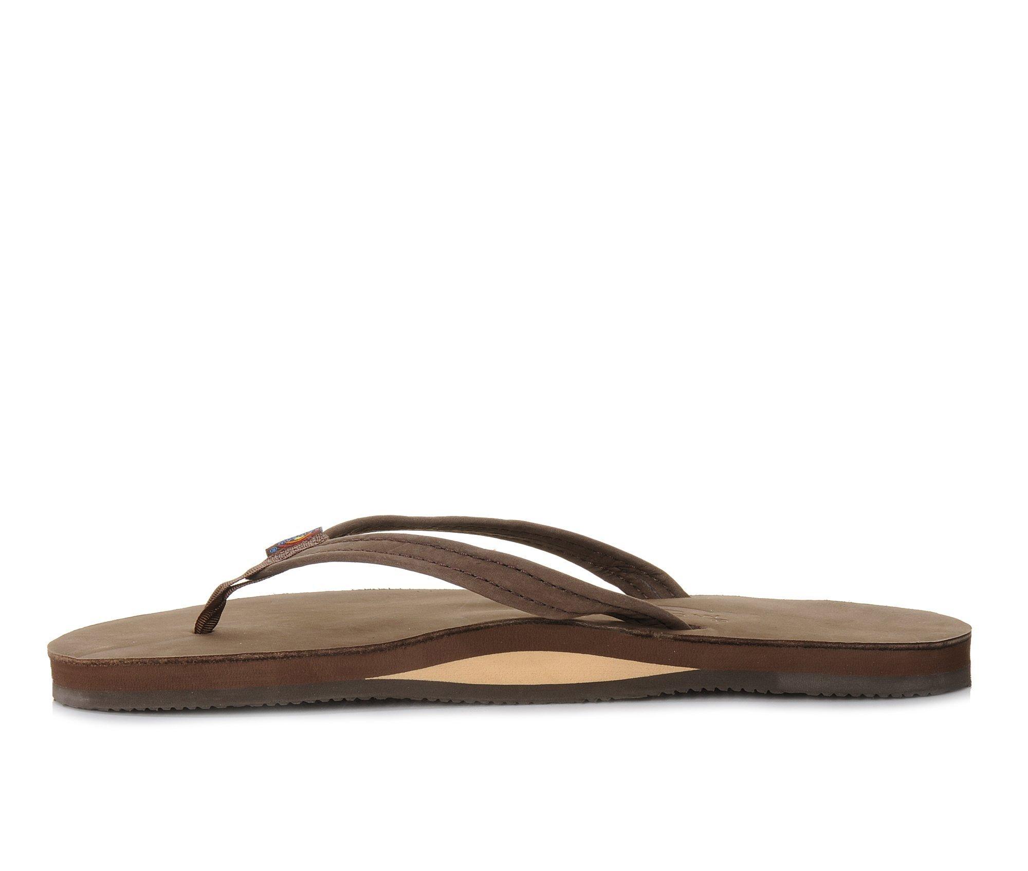 Women's Rainbow Sandals Single Layer Premier Leather -301ALTSN Flip-Flops