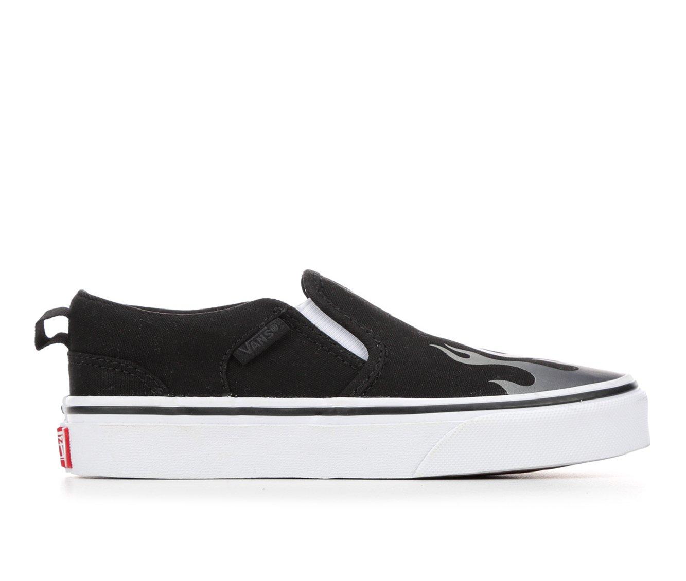 Vans Asher Platform Slip On Skate Shoe - Black White Checkerboard