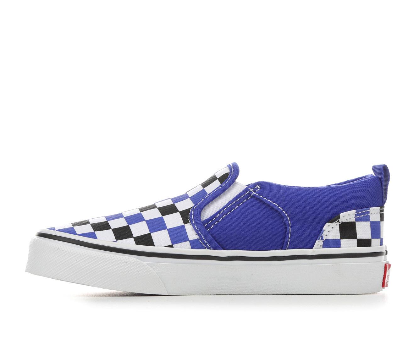 Vans asher hotsell slip on blue