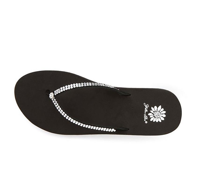 Women's Yellow Box Custard Wedge Flip-Flops