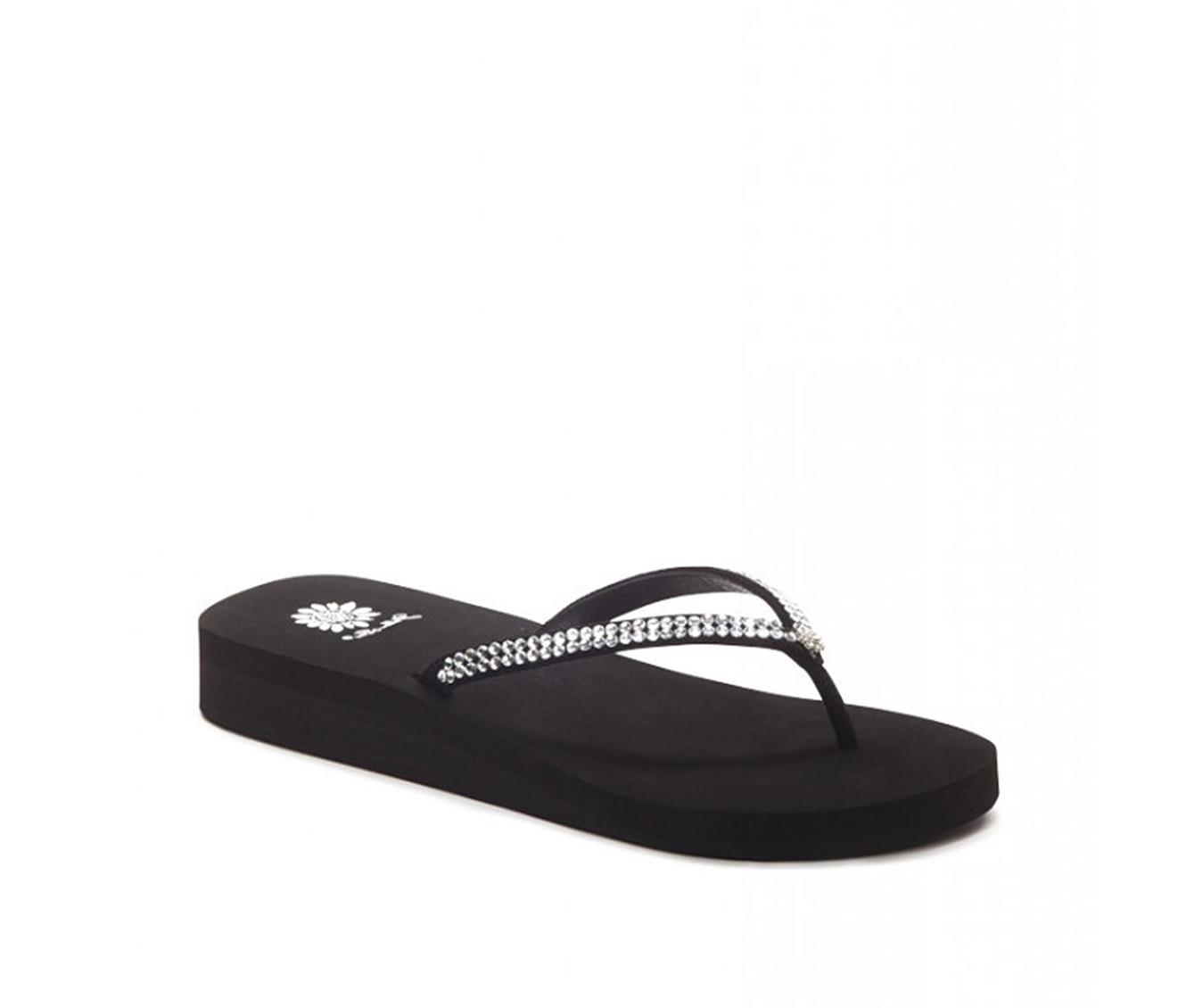 Women's Yellow Box Jello Flip-Flops