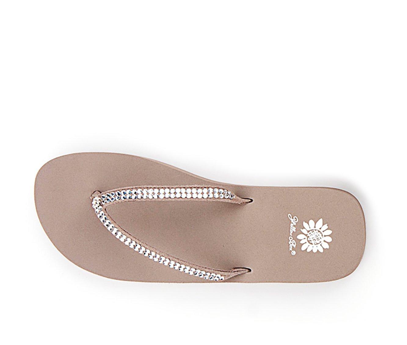 Women's Yellow Box Jello Flip-Flops