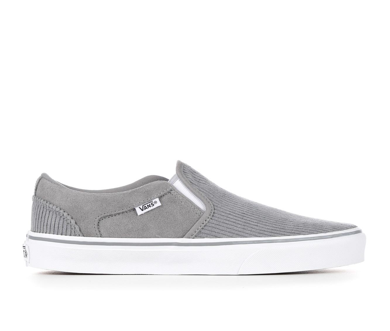 White vans slip ons cheap shoe carnival