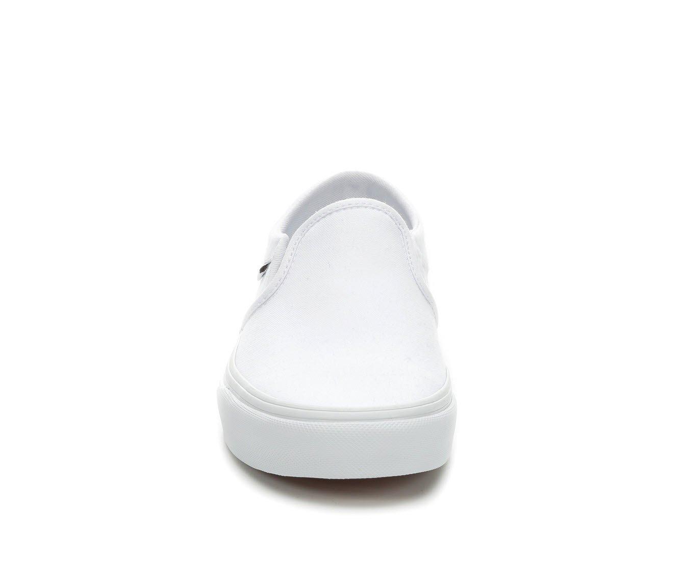 Vans asher shop white slip on