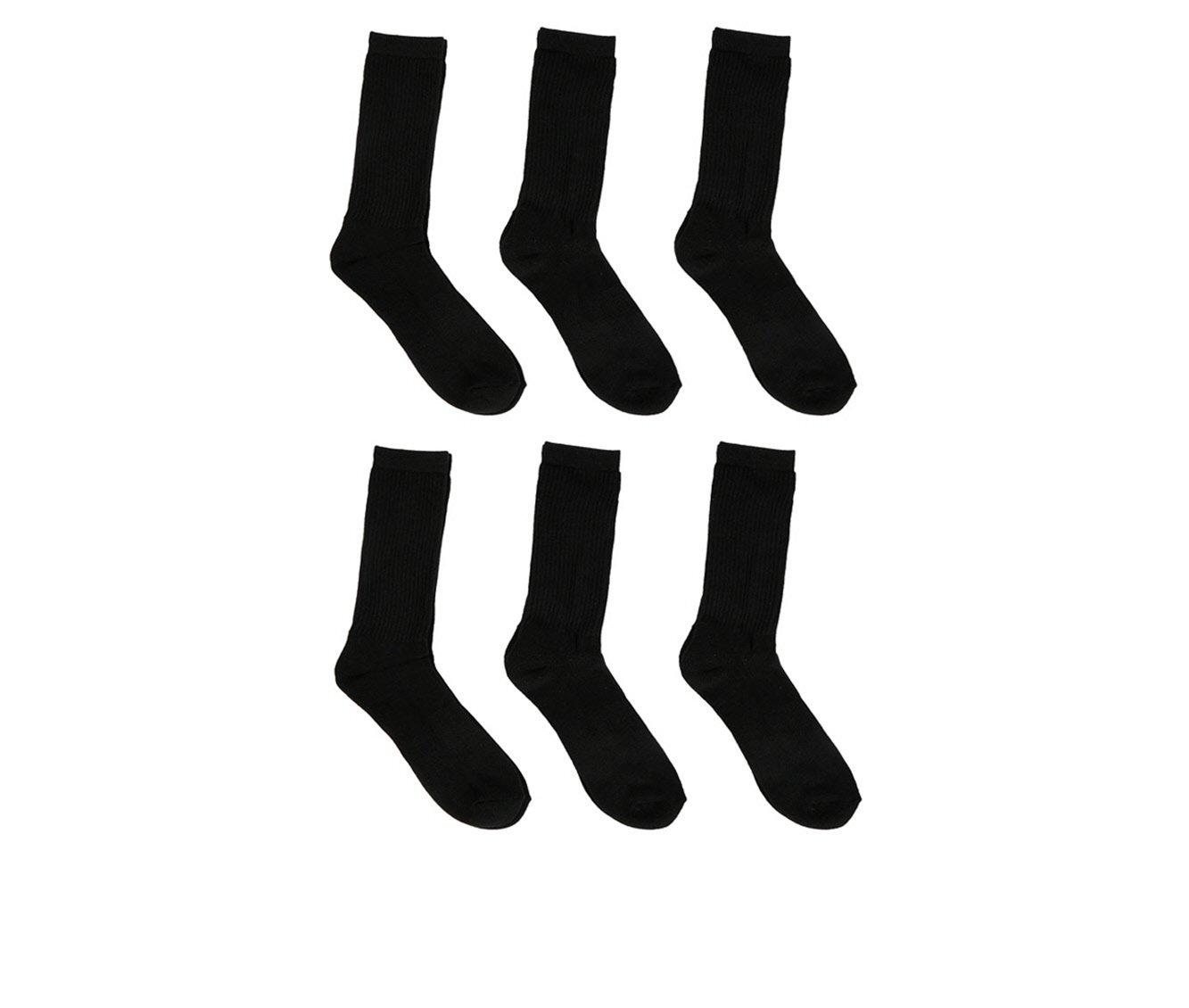 Sof Sole  6 Pair Comfort Cushioned Crew Socks