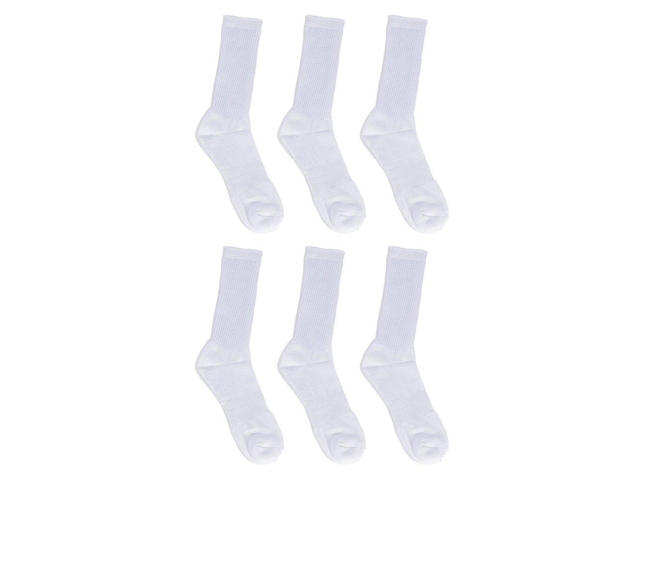 Sof Sole  6 Pair Comfort Cushioned Crew Socks