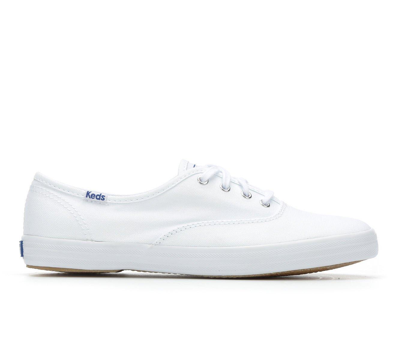 White canvas outlet keds