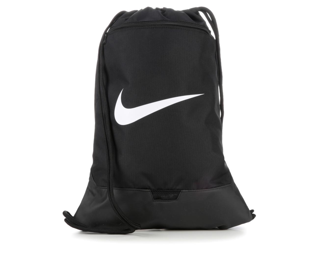 Nike Brasilia Printed Training Drawstring Bag Grey