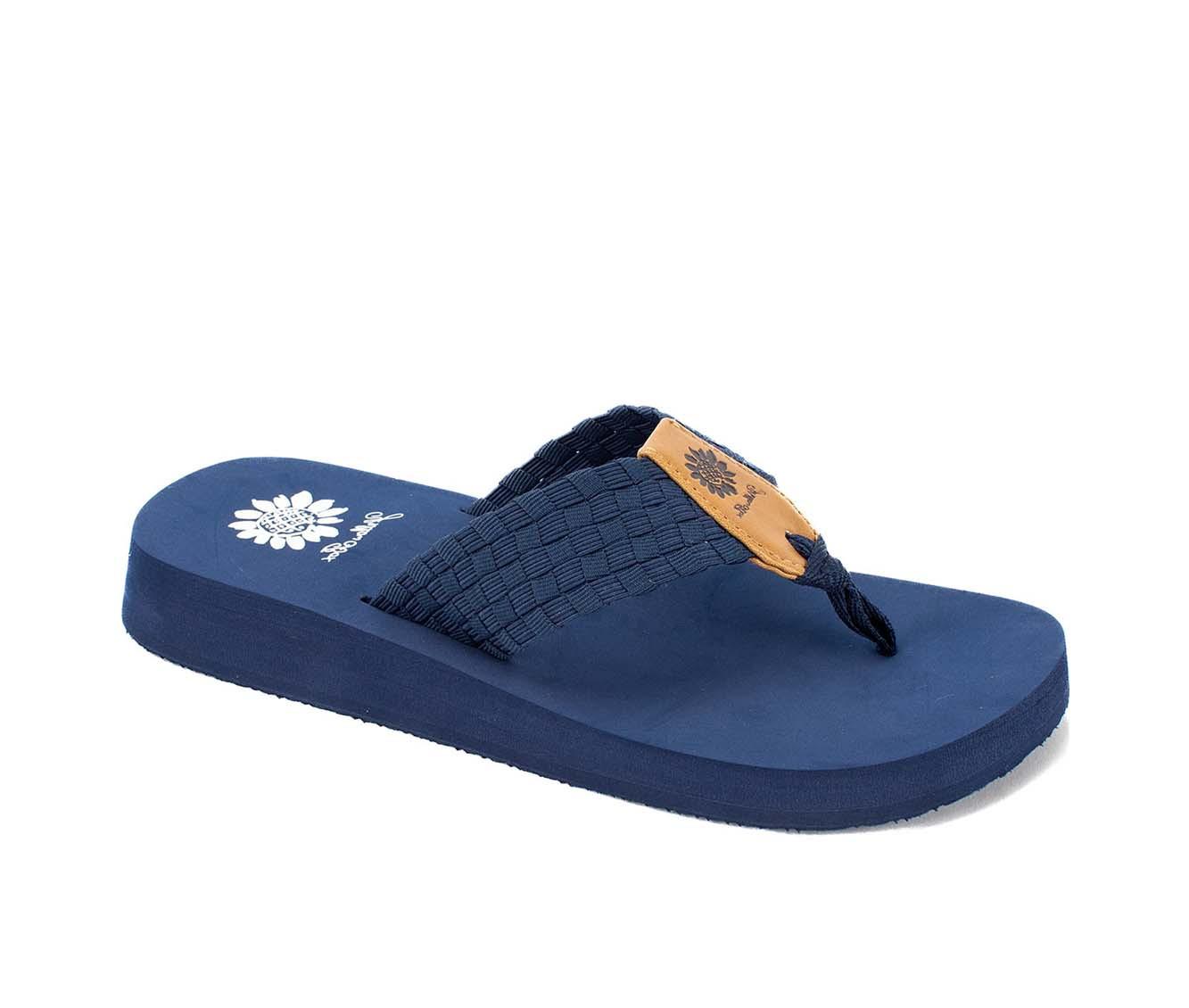 Women's Yellow Box Soleil Flip-Flops
