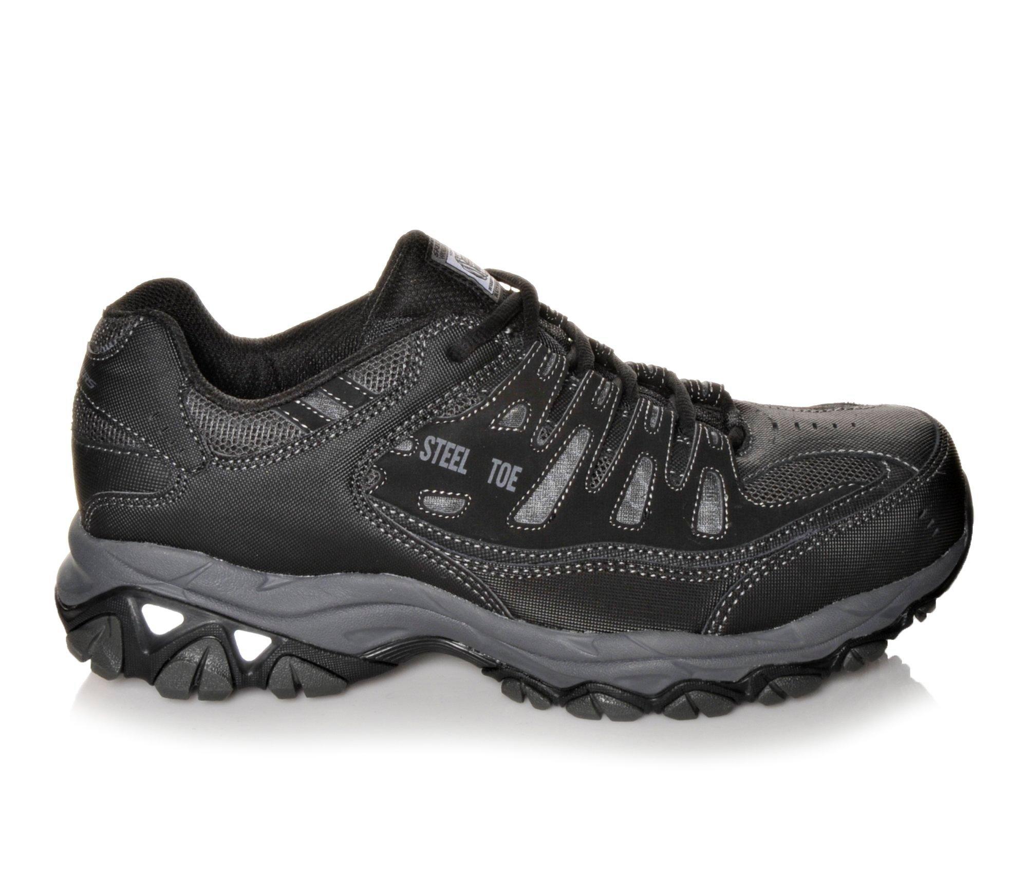 Sketchers steel cheap toe work shoes