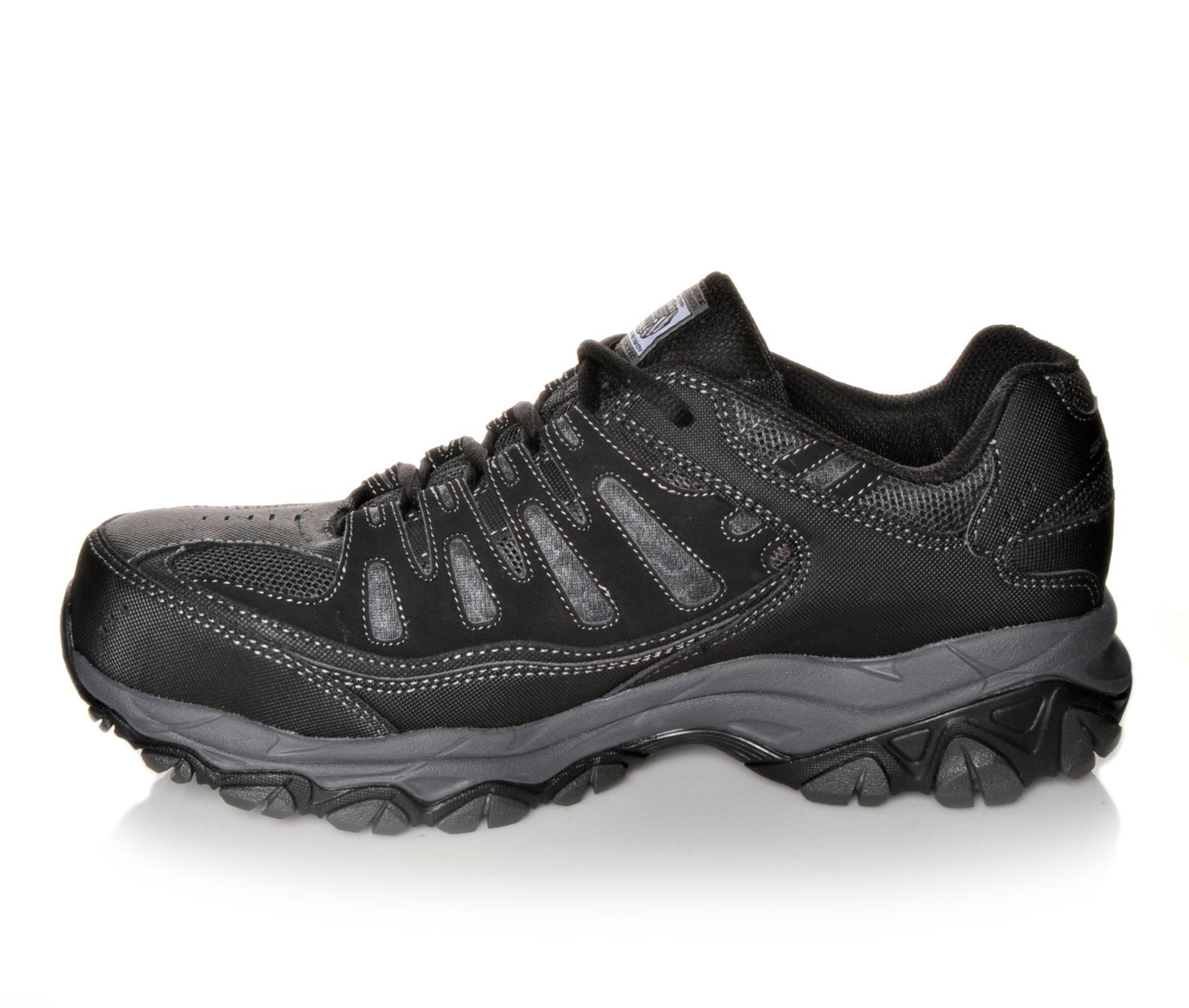 Men's Skechers Work 77055 Cankton Steel Toe Work Shoes | Shoe Carnival