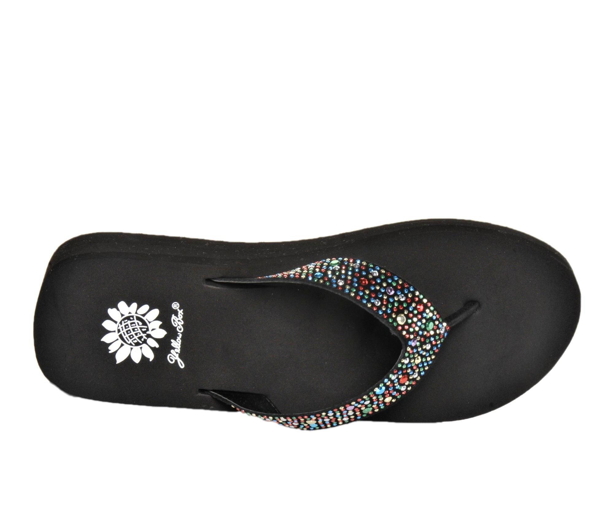 Women's Yellow Box Africa Wedge Flip-Flops