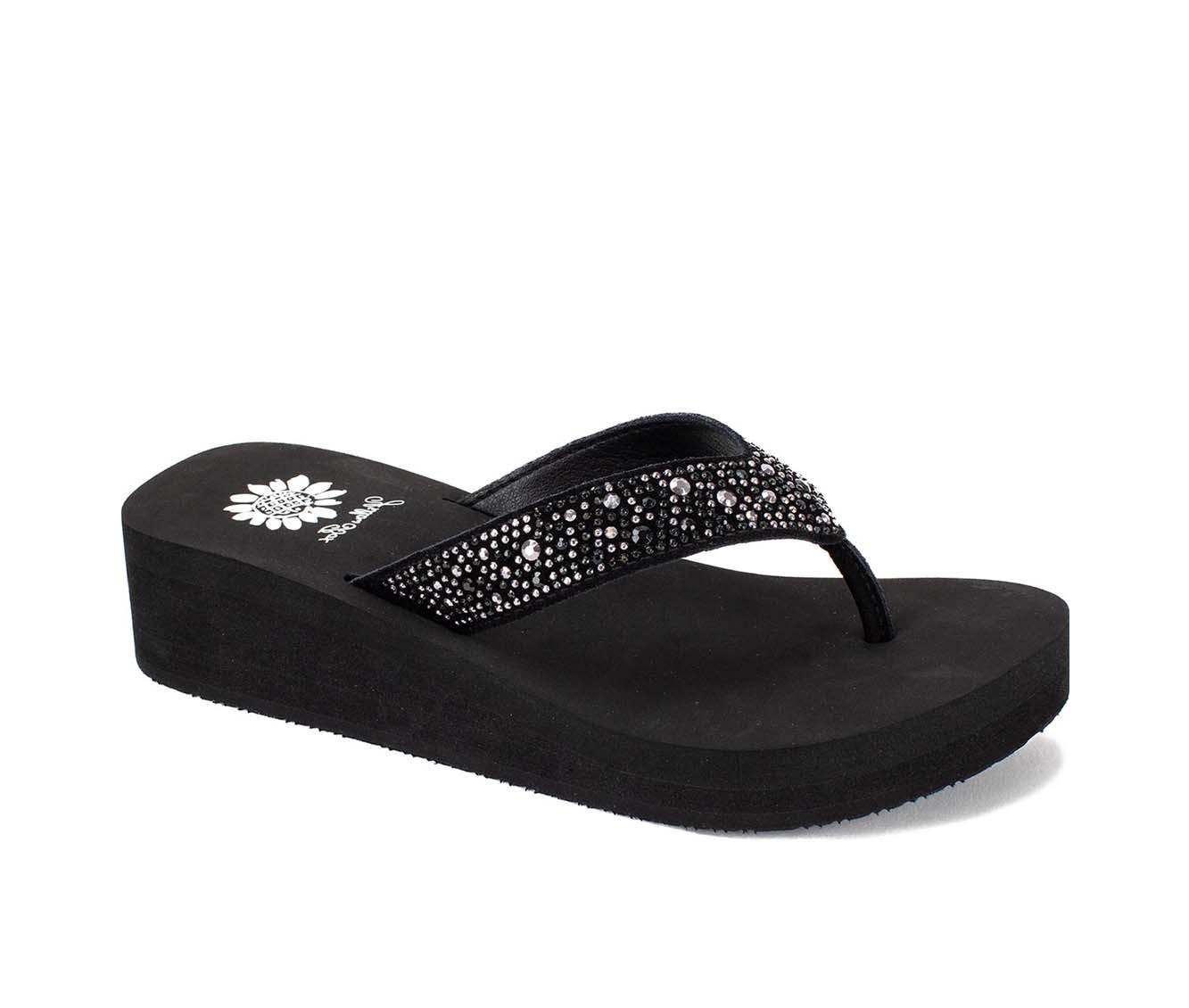 Yellow box sandals discount black