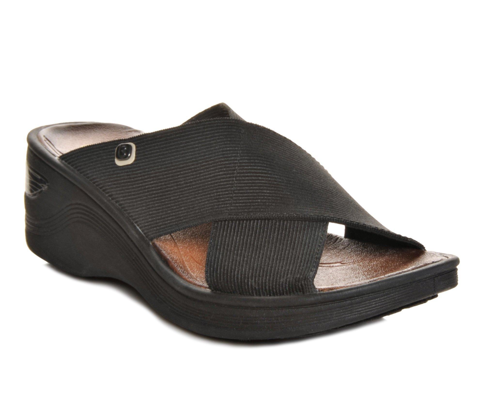 Bzees desire wedge sandal hot sale black