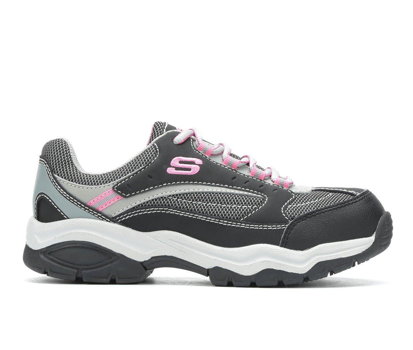 Skechers womens steel store toe work shoes