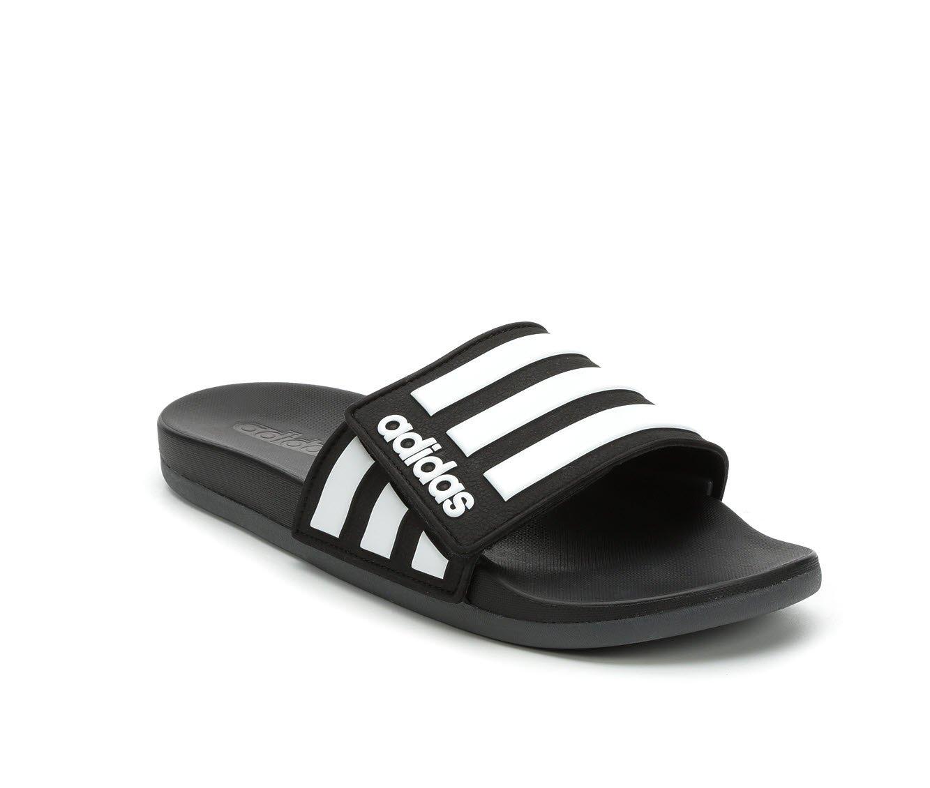 Men's Adidas Adilette Cloudfoam Adjust Sport Slides