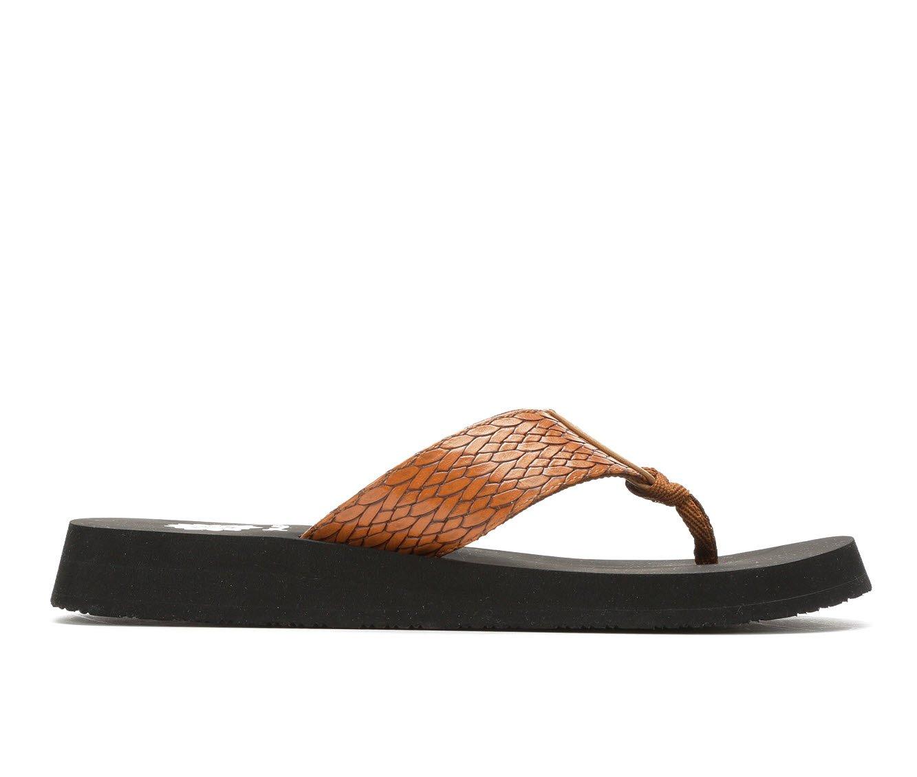 Women's Yellow Box Flax Flip-Flops