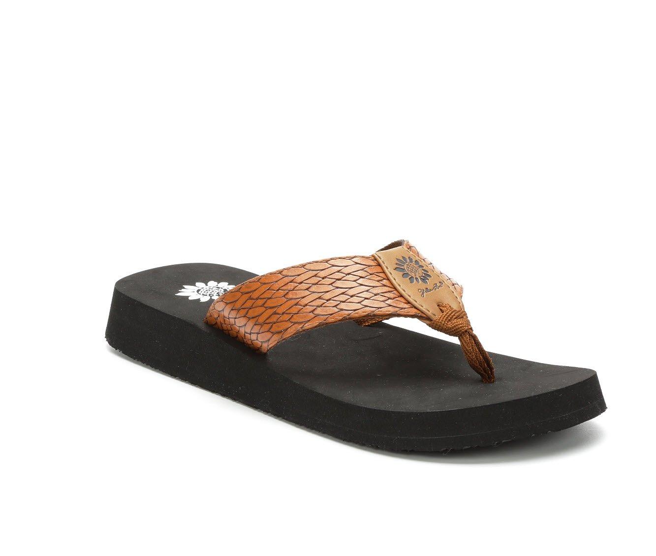 Women's Yellow Box Flax Flip-Flops