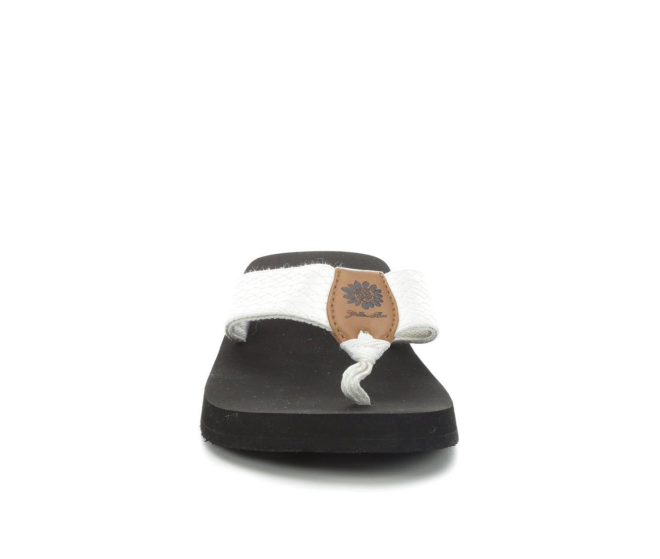 Women's Yellow Box Flax Flip-Flops