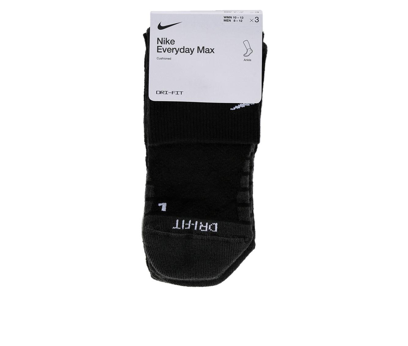 Nike 3 Pair Everyday Max Cushioned Ankle Socks