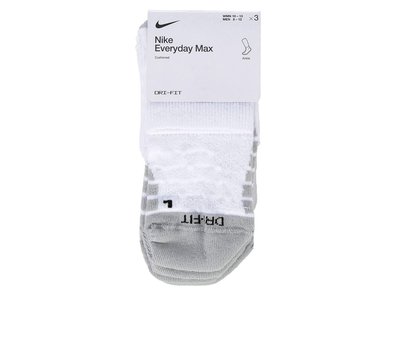 Nike 3 Pair Everyday Max Cushioned Ankle Socks | Shoe Carnival