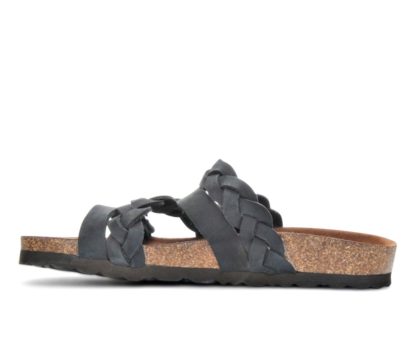 Women's white mountain holland strappy footbed sandals new arrivals