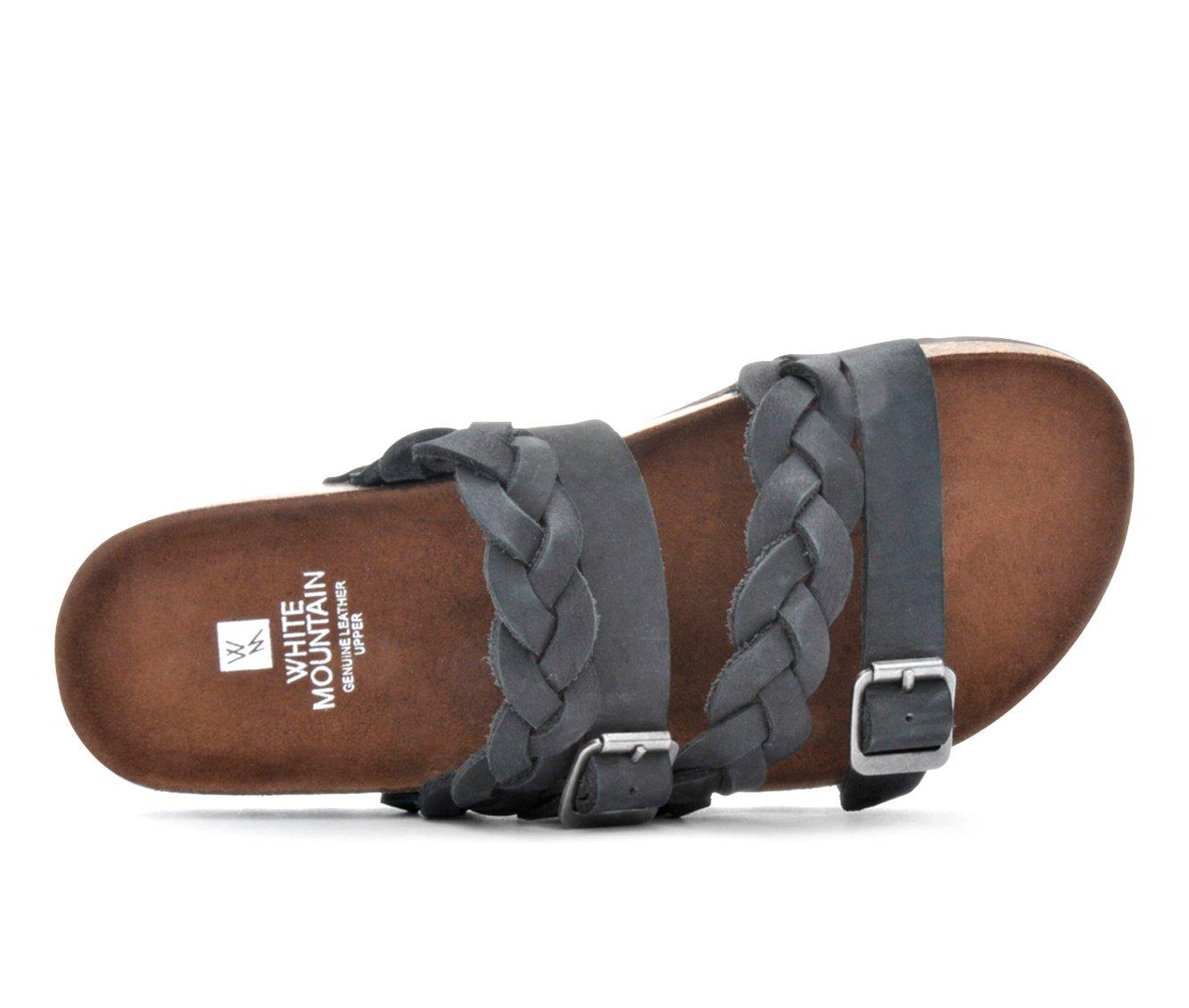 White mountain best sale leather sandals