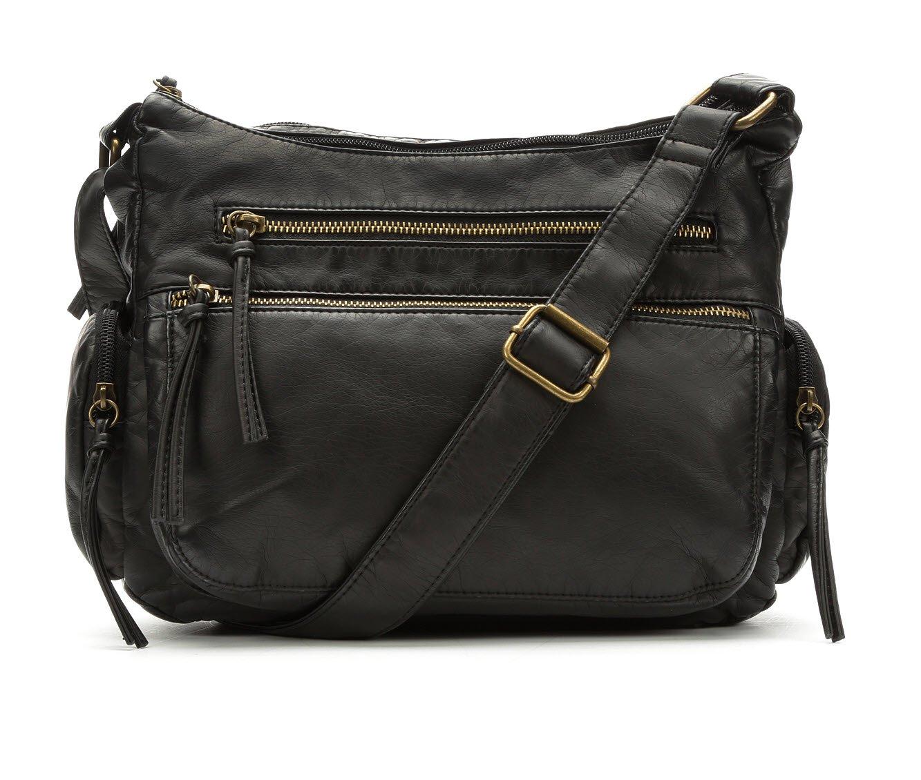 Bueno Of California Multi Zip Pocket Crossbody Bag