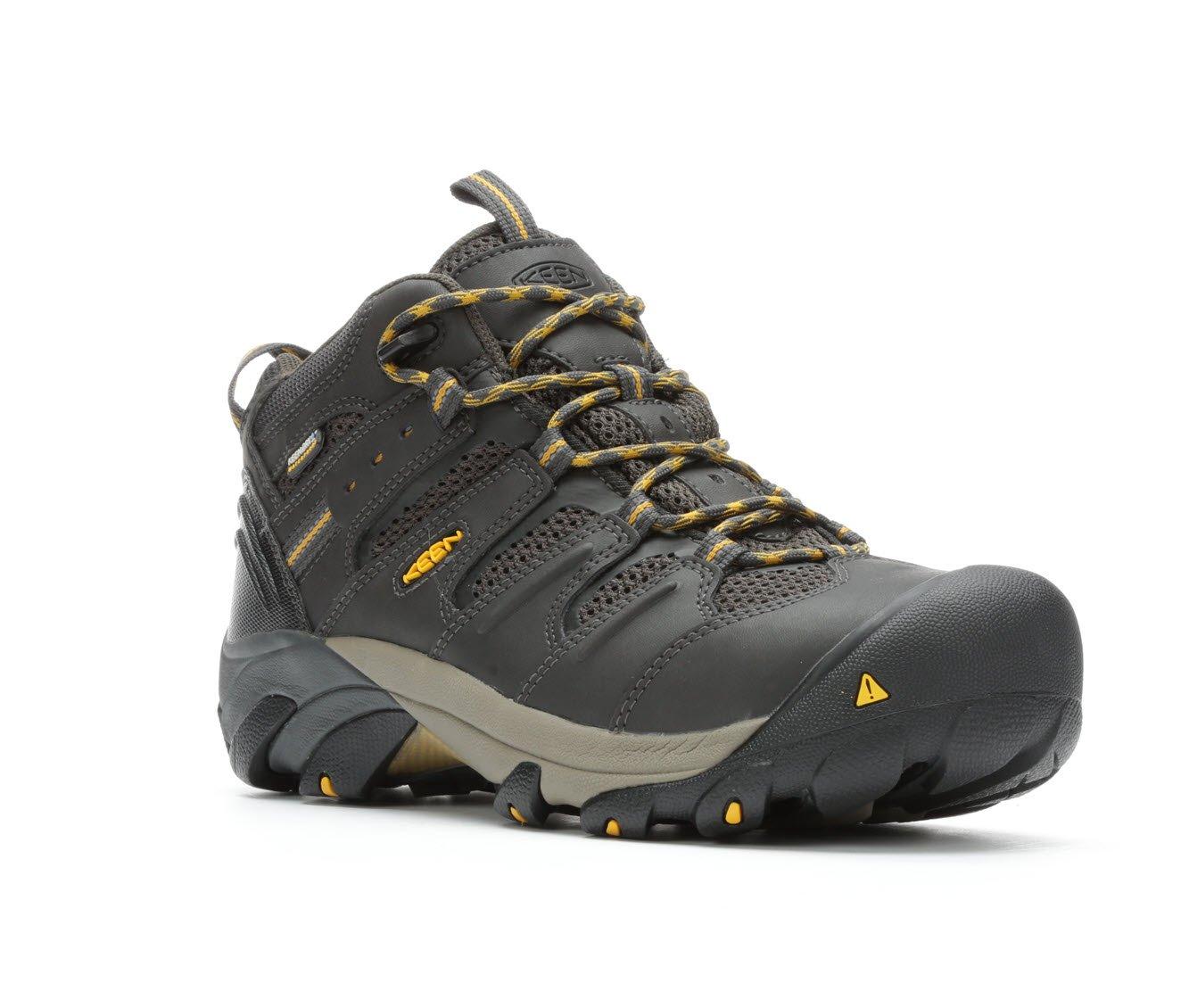 Men's KEEN Utility Lansing Mid Steel Toe Waterproof Work Boots