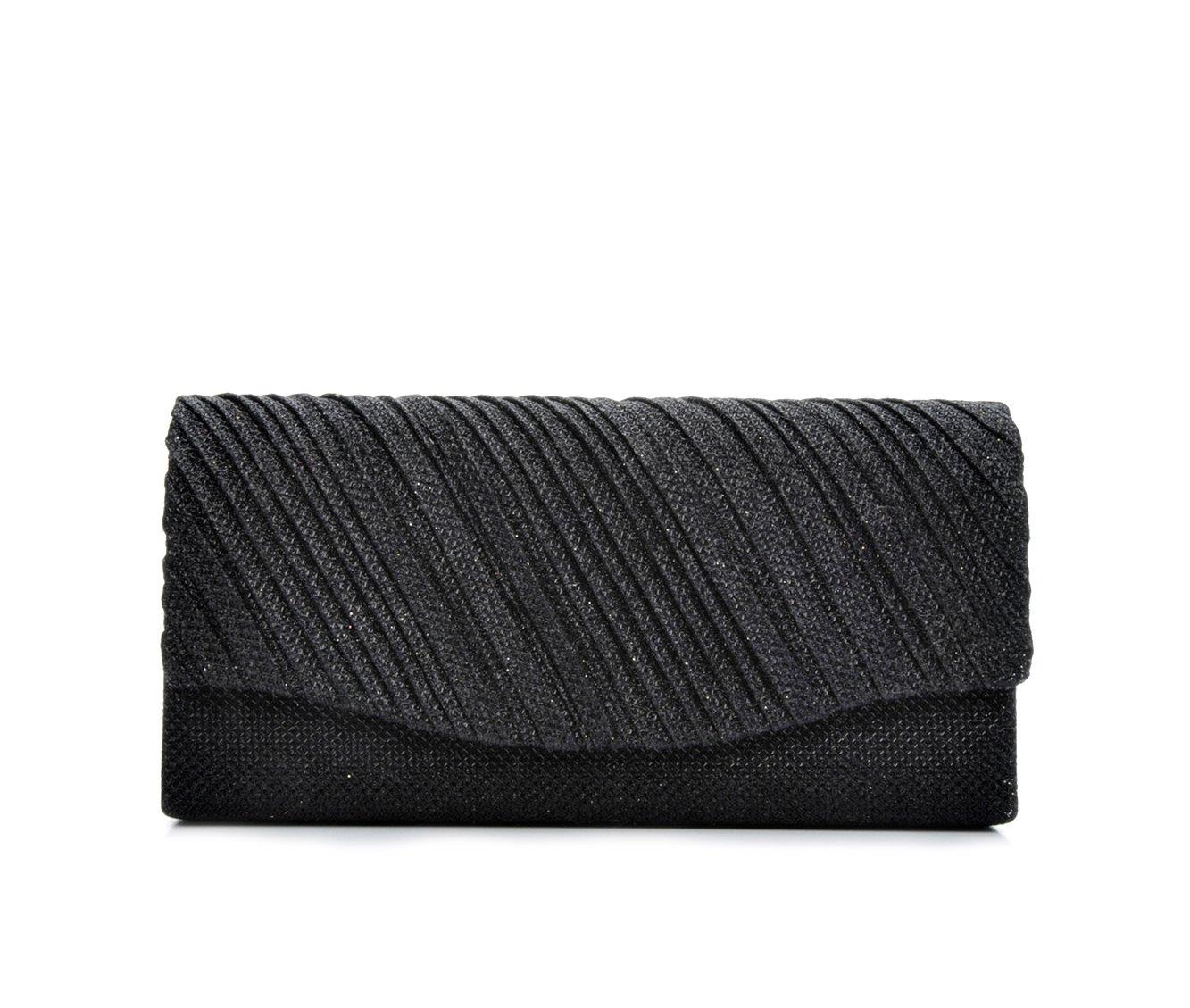 Four Seasons Handbags Small Diagonal Stripe Evening Clutch