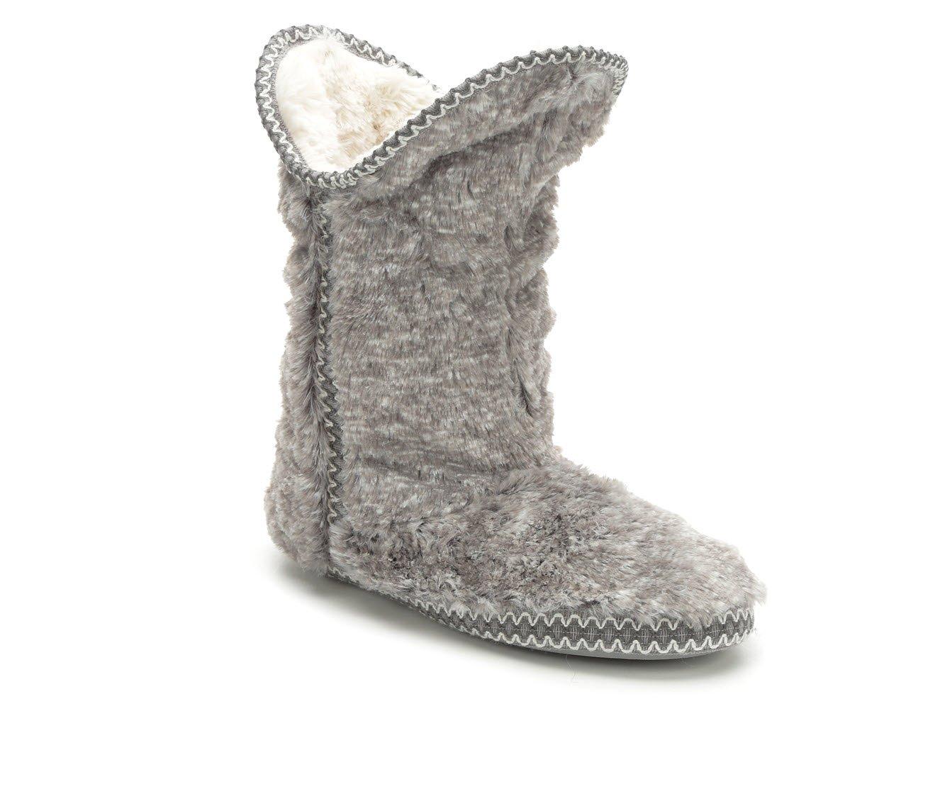 Dearfoams Beth Pile Fold Down Bootie Slippers