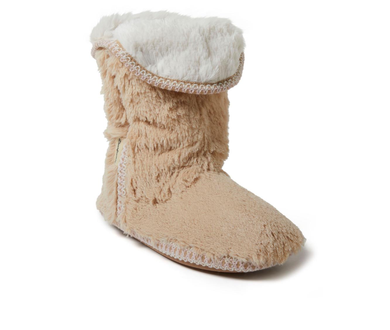 Dearfoams Beth Pile Fold Down Bootie Slippers