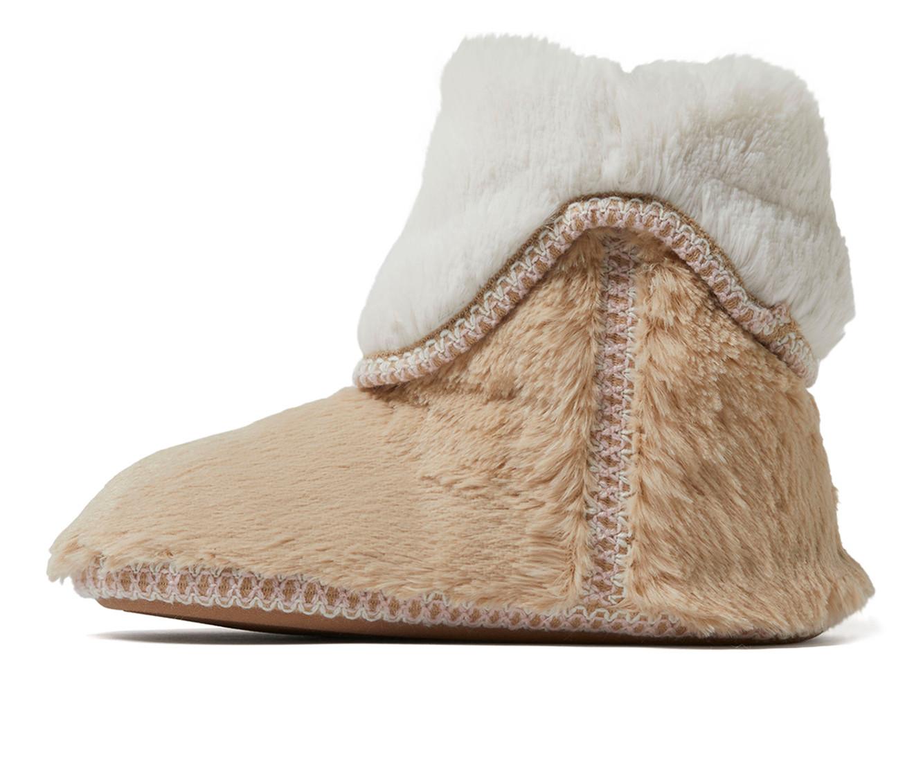 Dearfoams Beth Pile Fold Down Bootie Slippers