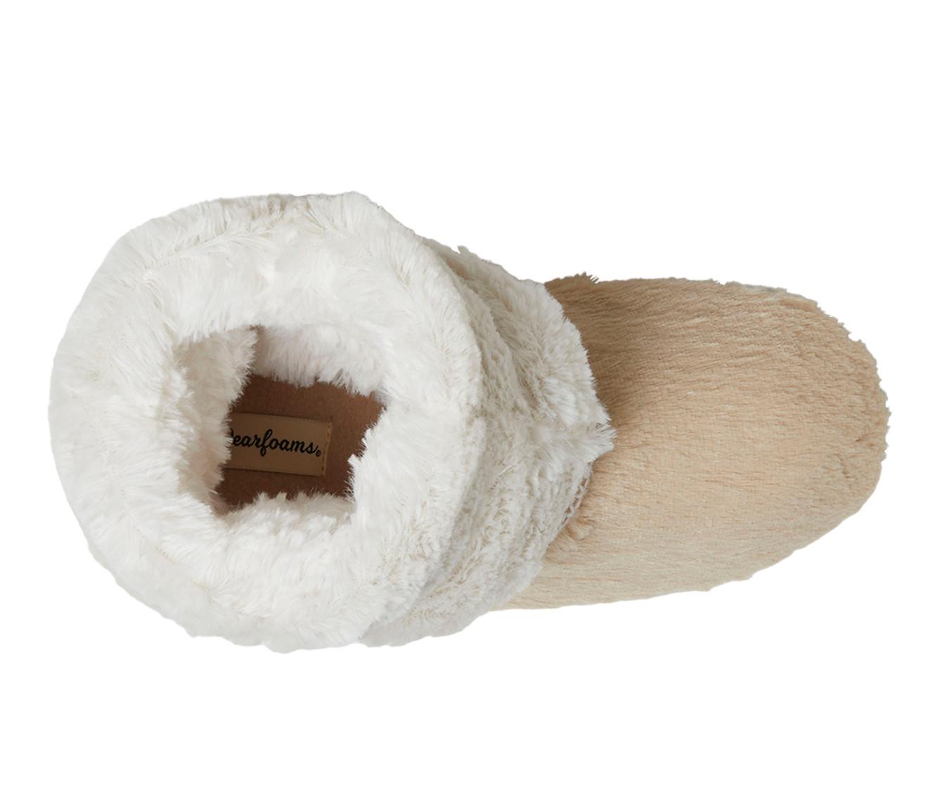 Dearfoams Beth Pile Fold Down Bootie Slippers