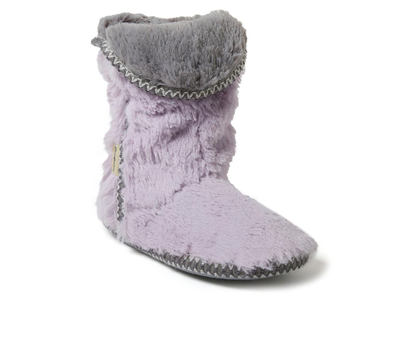 Dearfoams Beth Pile Fold Down Bootie Slippers