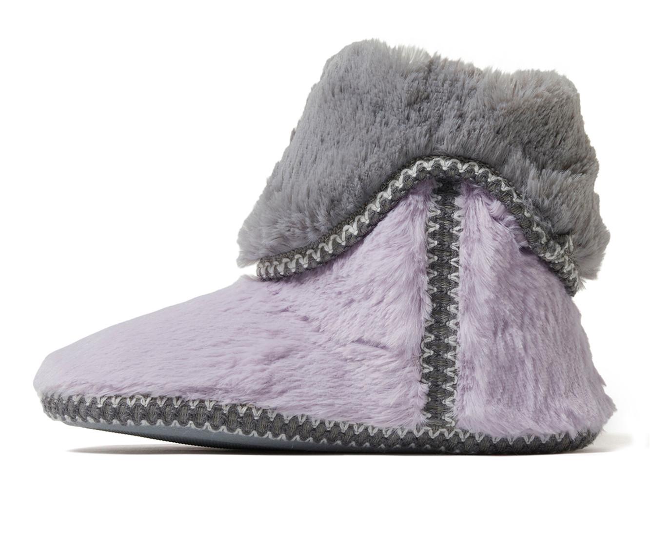 Dearfoams Beth Pile Fold Down Bootie Slippers