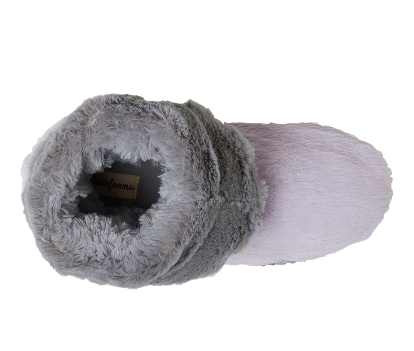 Dearfoams Beth Pile Fold Down Bootie Slippers