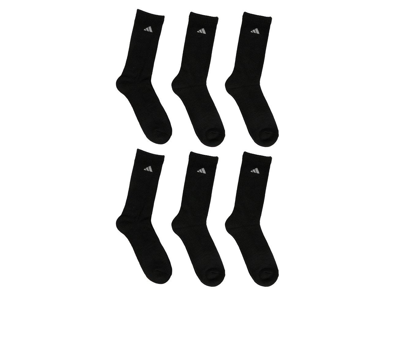 adidas Athletic Cushioned Crew Socks 6 Pairs - White