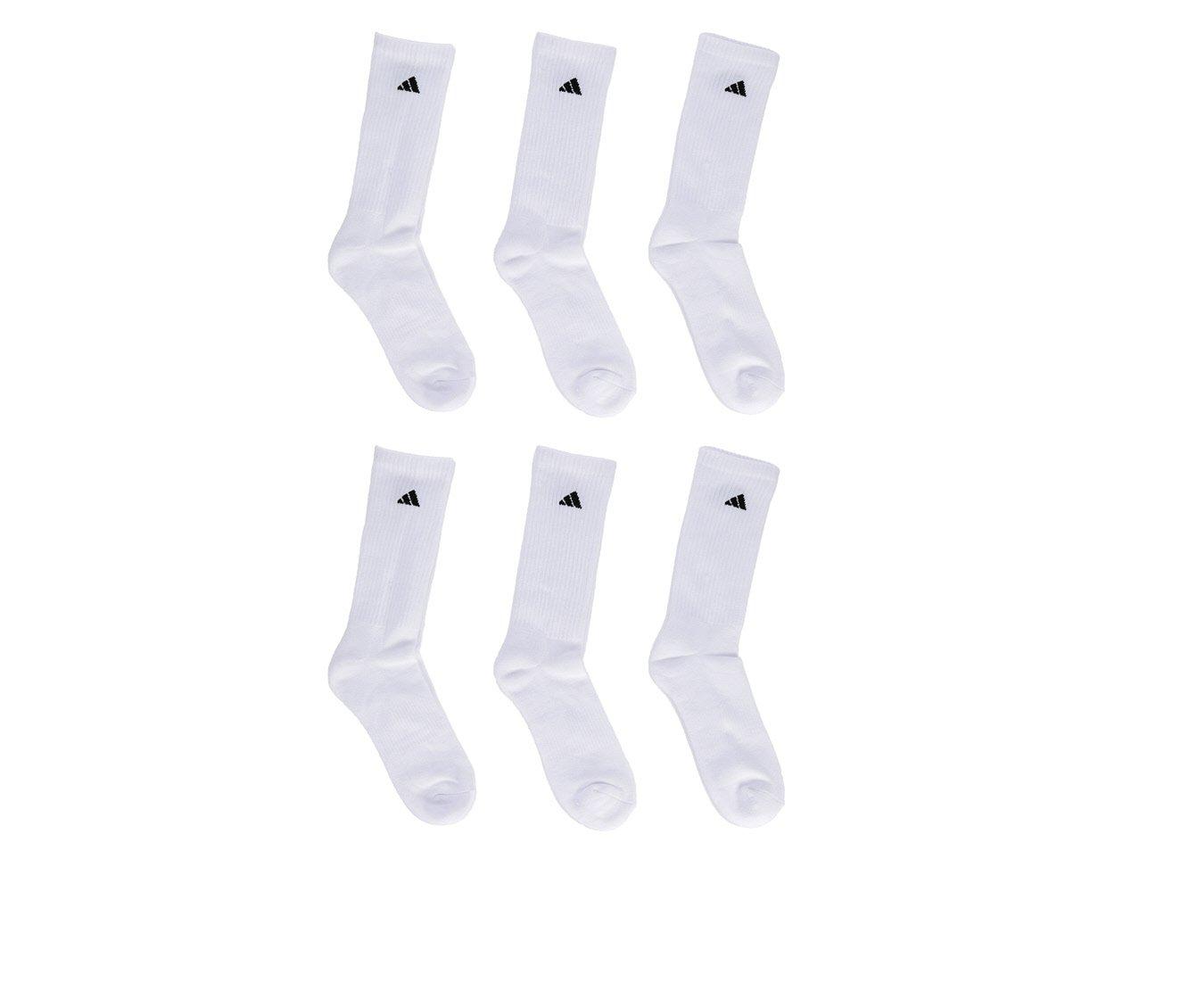 Adidas 6 Pair Men's Cushioned Crew Socks