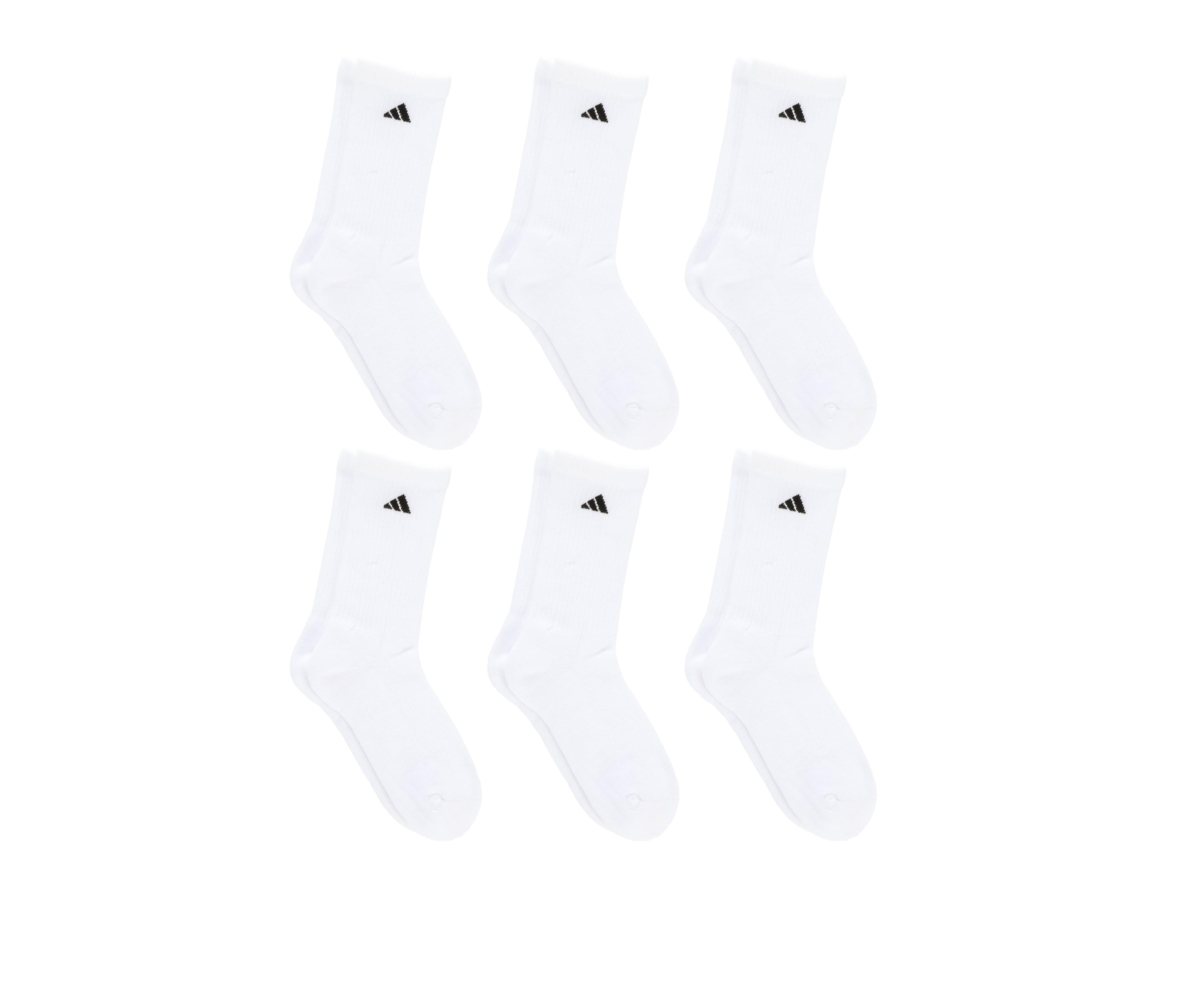 Adi 6-Pack Men's Cotton Crew Socks | Athletic Work Cushioned Socks Size 9-13
