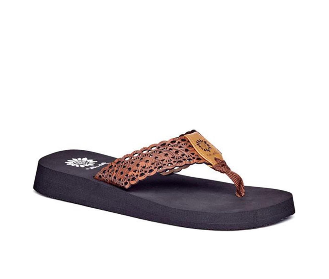 Women's Yellow Box Wally Flip-Flops