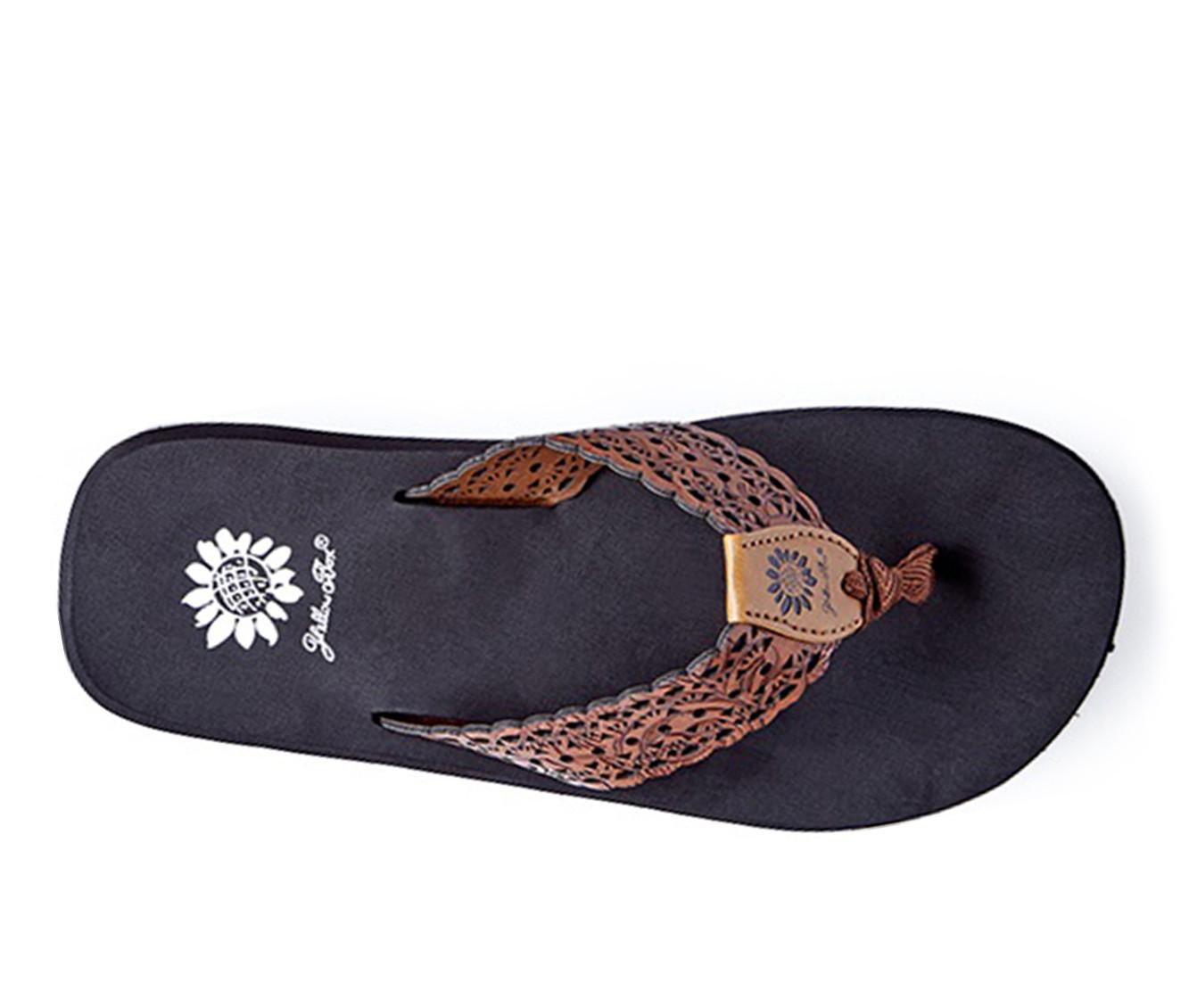 Women's Yellow Box Wally Flip-Flops