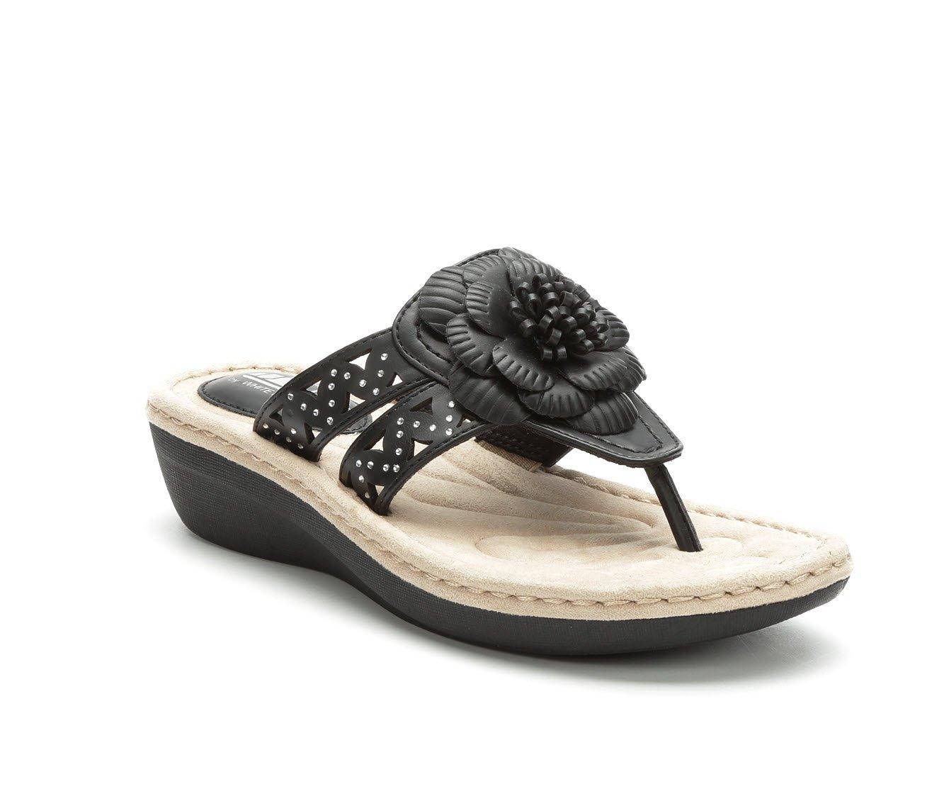 Women's Cliffs by White Mountain Cynthia Wedge Flip-Flops | Shoe Carnival