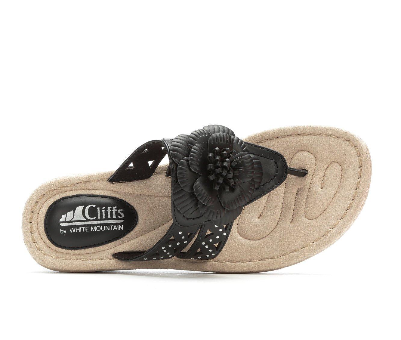 Women's Cliffs by White Mountain Cynthia Wedge Flip-Flops