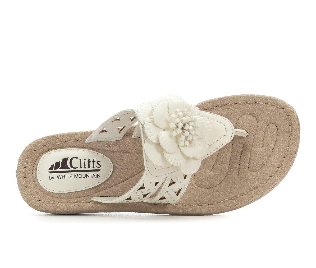 Women's Cliffs by White Mountain Cynthia Wedge Flip-Flops