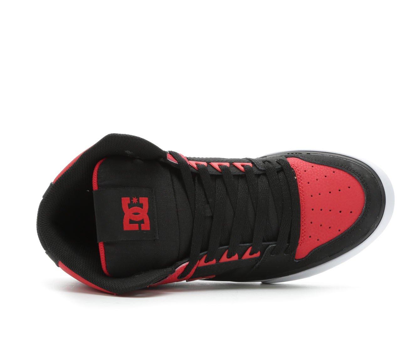 DC Pure WC High Top Shoes - Fiery Red/White/Blac