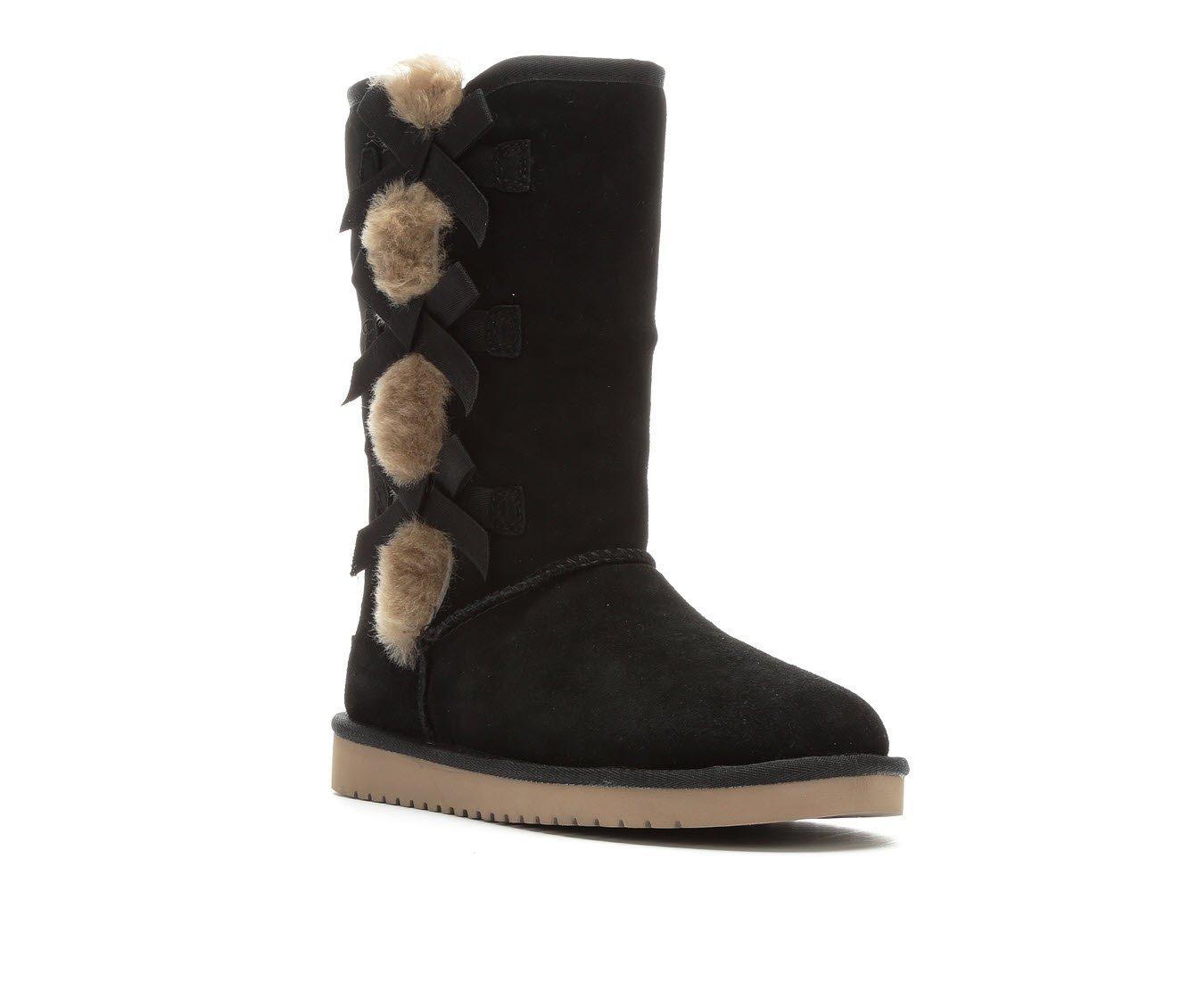 Tall furry sales winter boots