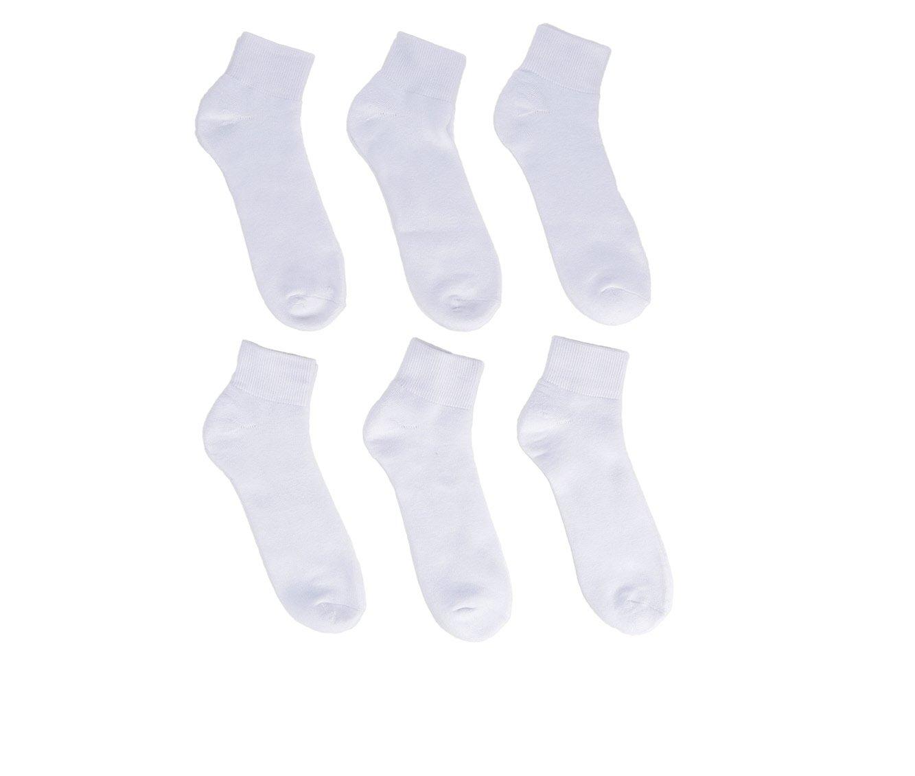 Sof Sole 6 Pair Comfort Cushioned Quarter Socks